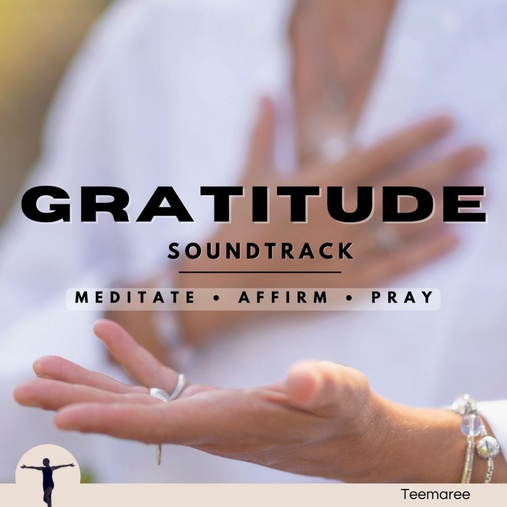 Be grateful. This gratitude practice is a personal development product by Teemaree. It is for the mind and spirit. Simply listen to the guided meditation, affirmation track, and prayer to be more thankful.